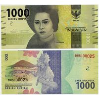 Индонезия. 1000 рупий (образца 2016 года, P154a, UNC)