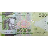 Werty71 Гвинея 500 франков 2022 UNC банкнота