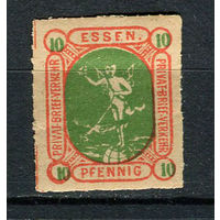 Германия - Эссен - Местные марки - 1888 - Почтальон 10Pf - [Mi.28] - 1 марка. MH.  (Лот 77CZ)