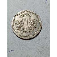 Индия 1  рупия 1985 года .  Н .