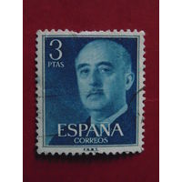 Испания 1956 г. Генерал Франко.