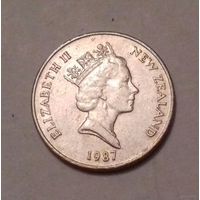 10 центов, Новая Зеландия 1987 г.