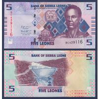 Сьерра-Леоне, 5 леоне 2022 г., P-W36, UNC