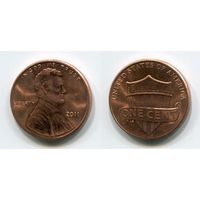 США. 1 цент (2011, UNC)