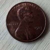США 1 цент 1983г. Б/б