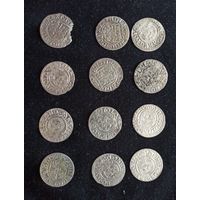 Кошелек. Монет полторак 1620  год 12 шт серебро. ВСЕ ЛОТЫ С РУБЛЯ СМОТРИТЕ ВСЕ МОИ ЛОТЫ. Распродажа коллекции.