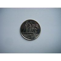 Каймановы острова 25 центов 1999г.