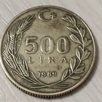 Турция 500 лир 1989г.