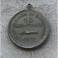 Медальон, стилизованный под 10 чентезимо 1928 Сан-Марино - без минималки