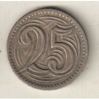 Чехословакия 25 геллер 1933 2