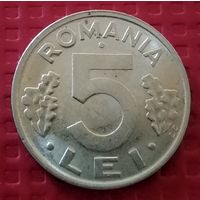 Румыния 5 лей 1992 г. #50333