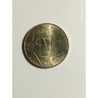 США 5 центов 2008 года . P . С рубля