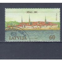 [2429] Латвия 2001. Культура.Архитектура.Риге 800 лет. Гашеная марка.