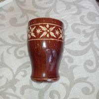 Карандашница деревянная СССР, резной деревянный стакан ссср