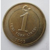 Турция 1 лира 2005  .45-440