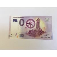 Ноль евро сувенирная банкота phare de la vieille