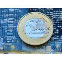 Монетовидный жетон 6 (Sex) Euros (евро). #25