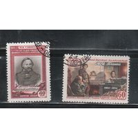 СССР-1954, (Заг.1689-1690)  гаш.(с клеем)  , М.Глинка