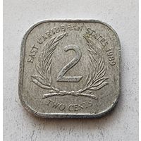 Восточные Карибы 2 цента, 1989
