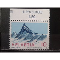 Швейцария 1966 Швейцарские Альпы** гора высотой 4274 м