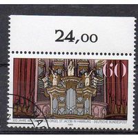 300 лет органу в церкви Святого Якоби в Гамбурге ФРГ 1989 год серия из 1 марки