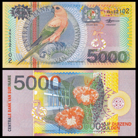 [КОПИЯ] Суринам 5000 гульденов 2000 (глянцевая)