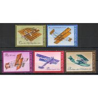 История авиастроения СССР 1974 год серия из 5 марок (см. описание)
