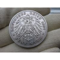 5 марок Пруссия 1907 отличные