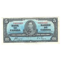 Канада 5 долларов 1937 года. Состояние XF