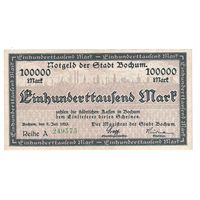 Германия Бохум 100 000 марок 1923 года. Состояние аUNC!