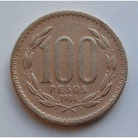 Чили 100 песо. 1984