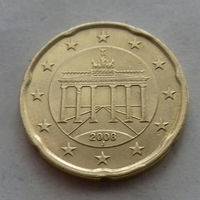 20 евроцентов, Германия 2008 J, AU