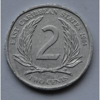 Восточные Карибы, 2 цента 2004 г.