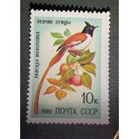 Марка СССР Птицы 1981