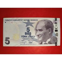 Турция 5 лир 2022 UNC