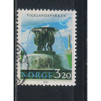 Норвегия 1991 Фонтан в парке скульптур Вигеланда в Осле #1068