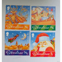 Гибралтар 1995. Праздники. Новый год. Рождество (серия из 4 марок)