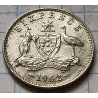 Австралия 6 пенсов, 1962     ( 2-5-3 )