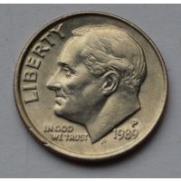 США, 10 центов (1 дайм), 1989 г. Р
