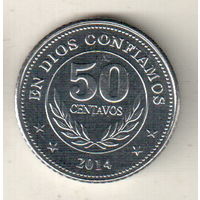 Никарагуа 50 сентаво 2014