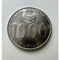 Монета Индонезии 1000 рупий 2010 год. Анклунг