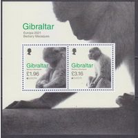 2021 Гибралтар 2000-2001/B145 Европа Септ - Обезьяны 13,50 евро