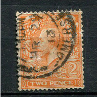 Великобритания - 1912/1921 - Король Георг V 2P - [Mi.130iXa] - 1 марка. Гашеная.  (LOT T7)
