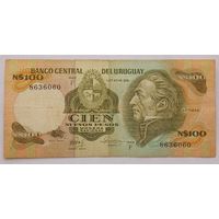 Уругвай 100 новых песо 1987
