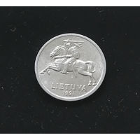 1 цент 1991 Литва #02