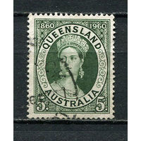Австралия - 1960 - 100-летие первой почтовой марки Квинсленда - [Mi. 308] - полная серия - 1 марка. Гашеная.  (Лот 18FA)-T25P8