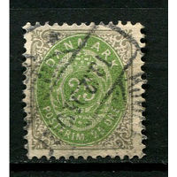 Дания - 1875/1903 - Цифры 25Ore - [Mi.29i Z B] - 1 марка. Гашеная.  (Лот 67BY)