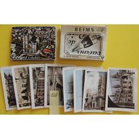 Мини-открытки, 3 набора, Франция, 1960-е гг., 38 шт.