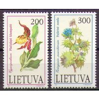 Литва 1992 Mi 499-500 Цветы Флора **