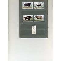 ЛАОС, 1990,   ФАУНА, Домашние животные,  4м (на "СКАНЕ" справочно приведены номера и цены по Michel)